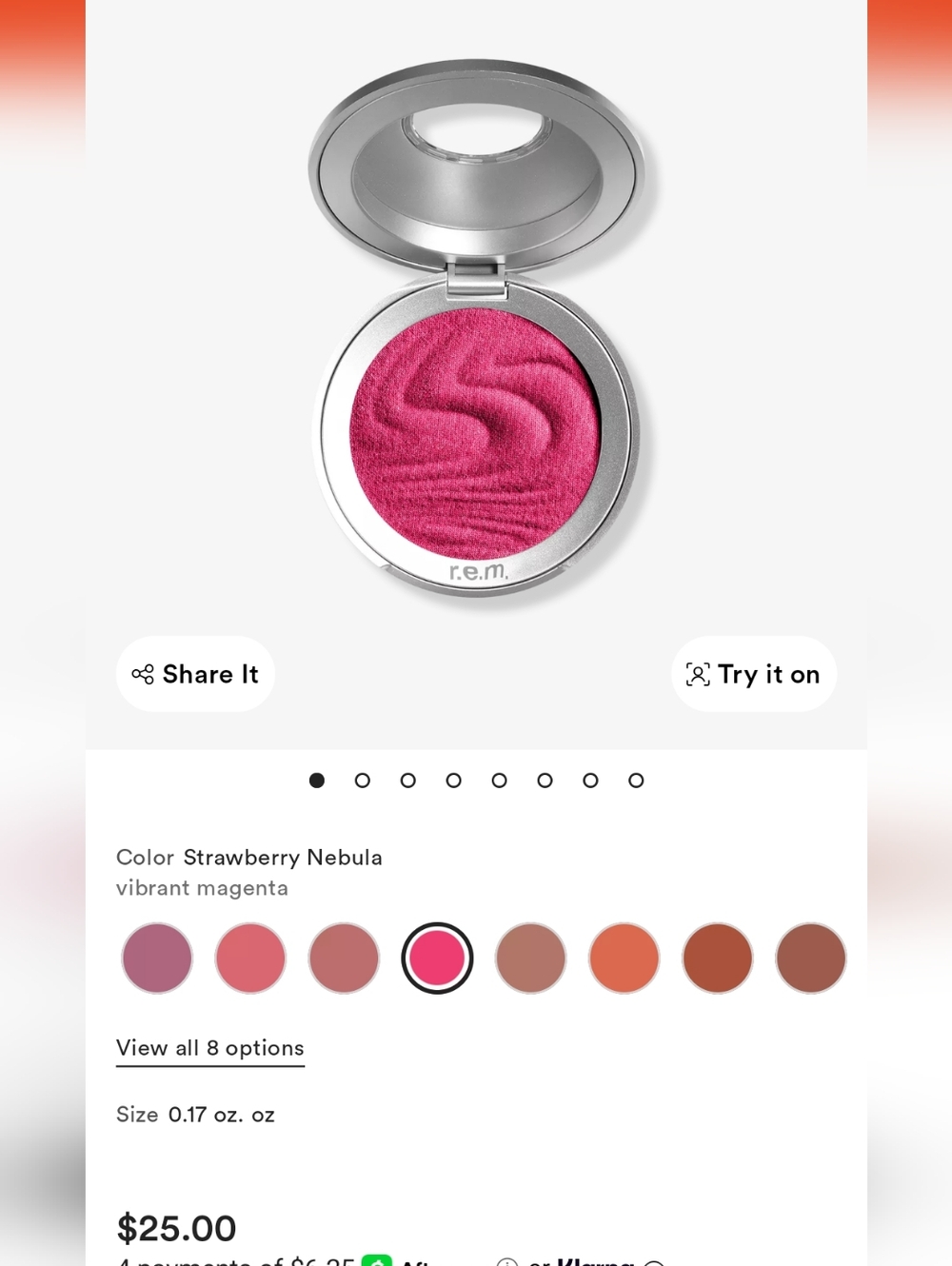 r.e.m. beauty hypernova satin matte blush strawberry nebula - Picture 3 of 3